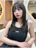フェミニンロング×髪質改善韓国顔周りレイヤーカット[大宮]