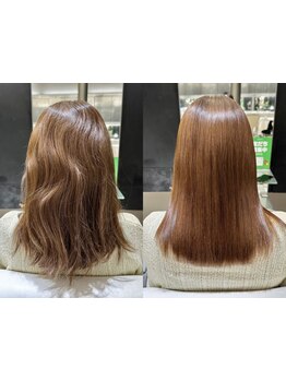 《ダメージを最小限に抑え、憧れの美髪に♪》綺麗に癖を伸ばし圧倒的なツヤ感と柔らかさ★【府中】