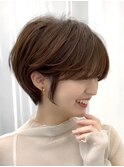 刈り上げボブ 姫カットレイヤー ブルーカラー
