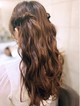 セットサロンフレアの写真/結婚式の髪型のご相談はお任せ◎ブライダルセットリハーサルであなたの理想を叶えます*[新宿駅/ヘアメイク]