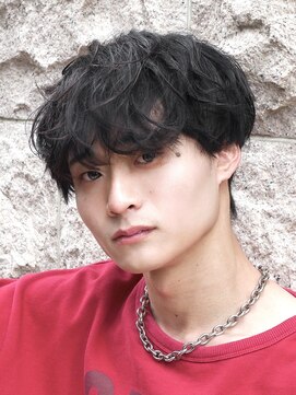 メンズフィール 南森町(MENS FEEL) ■スペインカール/スパイキーショート/ブルーブラック/南森町