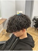 無造作波巻きマッシュ