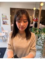 ビアノバ(via nova)&nbsp;オリーブベージュのミディアムスタイル