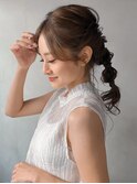 艶感ホワイトグレージュセミディ愛されうる艶髪サイドバング