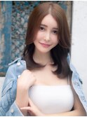 ミニウルフレイヤーカット顔周りカット前髪カット韓国ロング