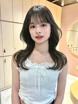 グロー 大宮(GLROW)&nbsp;くびれ巻き　顔まわりレイヤー　レイヤーカット　韓国ヘア