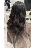 アース 市川店(HAIR & MAKE EARTH)&nbsp;コテ巻き風デジタルパーマ/市川/地毛風カラー