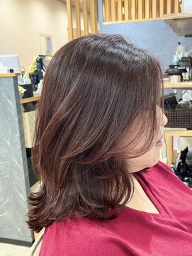 エメヘアデザイン ルイス(Aimer Hair Design Lewis) レッドブラウンカラー/暖色カラー/ブリーチ無し/弘前市