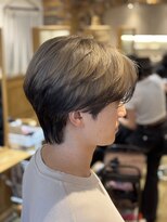 アロマ ヘアー ルーム 新宿3号店(AROMA hair room)&nbsp;ナチュラルマッシュショート　立体感カラー/透明感/束感