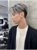 ホワイトメッシュ/ツイスト/ツイスパ/パーマ/メンズ/眉毛/心斎橋