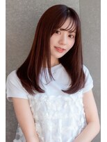 シーシンジュク 新宿南口(Sea shinjuku)&nbsp;ココアベージュ×レイヤー[小顔/黒髪/オリーブグレー]