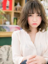 カバーヘア ブリス 川口(COVER HAIR bliss)&nbsp;ニュアンスパーマくせ毛風ゆるふわミディアムc7川口20代30代40代