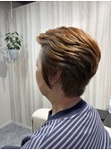ヘアマニキュア、ショート　50代