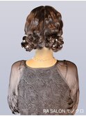 【お呼ばれヘアメ】ツインお団子