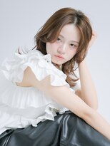 インデックスヘアー 錦糸町店(in'dex hair) ミディアムレイヤー顔周りレイヤーココアブラウン韓国ヘア