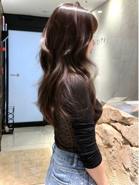 シティ オモテサンドウ(CITY omotesando) ロングレイヤー×艶ブラウン
