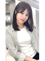 エミュ 表参道 青山(emu)&nbsp;スタイリング簡単ミディアムレイヤー表参道