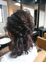 ハーフアレンジ_簡単アレンジヘアアレンジ