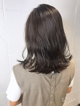 シェル 吉祥寺(shell) カーキアッシュ☆シルキーミディ