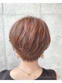 大人かわいいコンパクトショートボブ☆40代髪型ふんわり