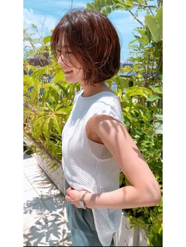 マッシュアンドマッシュアヴェダ ららぽーと福岡店(mash&mash AVEDA) 30代40代50代ニュアンスウェーブボブ福岡博多