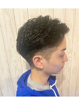 ヒマワリ(HIMAWARI) メンズ　ショート　パーマ　ワンカールパーマ