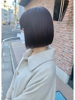 オーガニック アトリエ 大宮(organic+atelier)&nbsp;20代30代40代ストレートボブリップラインラベンダーベージュ