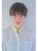 【Gallica】透明感オリーブベージュ/大人ハンサムショート