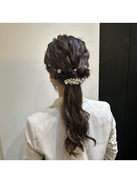 サロンドミルク 溝の口店(salon de MiLK) ローポニーヘアアレンジ