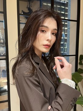 ビュートリアム265(BEAUTRIUM 265) 似合わせカット ダークグレージュ セピアグレージュ韓国風ロング