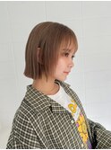 小顔効果も期待大！ぱつんとボブ