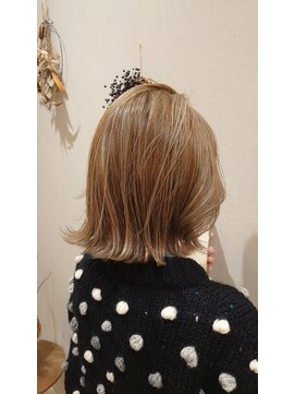 アリーナ 緑が丘店(arena) フルハイライトで透け感ベージュ