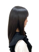 黄ぐまくん美容室 ワンレングス セミロング