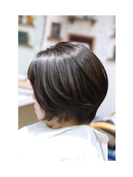 しもやま美容室 髪質改善縮毛矯正/丸みショート/ショートボブ