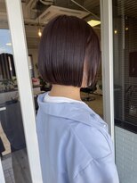 リュンヌ 門前仲町(lune)&nbsp;切りっぱなしボブハイライトベージュカラーショートレイヤーロブ