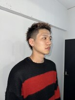 メリケンバーバーショップ フクオカ(MERICAN BARBERSHOP FUK)&nbsp;スパイキーフェードベリーショート