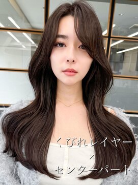 ソア 渋谷(soar) 韓国風エギョモリ★くびれ外ハネ大人可愛い小顔シースルーバング