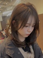 ビュー トウキョウ(VIEW TOKYO) 内巻きワンカールレイヤースタイルミディアムオリーブベージュ