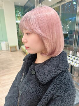 モリオフロムロンドン 大宮店(morio from London) 【morio坪井】ケアブリーチ ×ピンク