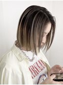 横浜で叶う！バレイヤージュ白髪ぼかしハイライト