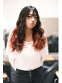 【.eer/ディア】黒髪×推しレッドカラーデザイン
