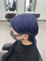 ガルボヘアー 桟橋店(garbo hair)&nbsp;ラベンダーブルー高知美容院オイルカラー