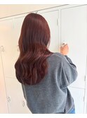 韓国ゆるウェーブ＆カシスブラウンカラー/大通駅個室サロン