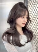 ウェーブミディアムメルティカラー×ブリーチなし韓国【熊本】