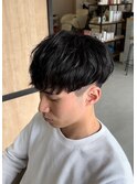 大分メンズナチュラルストレート刈り上げマッシュショート