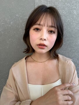 ロンドプランタン 恵比寿(Lond Printemps) くびれヘア/顔周り/韓国/ボブ/レイヤーカット/前髪/カラー