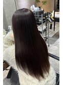 縮毛矯正×髪質改善カラーで艶のある髪に！レイヤーカット岐阜