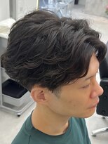 ジーニー 新百合ヶ丘(Genie)&nbsp;ダークアッシュニュアンスパーマ韓国マッシュベリーショート