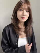 ミンクス ギンザ セントラル(MINX ginza central)&nbsp;【MINX】顔周り似合わせカット＋デザインカラーベージュ_銀座