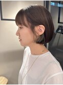ナチュラルボブ×インナーカラー